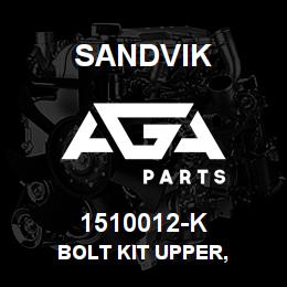 1510012-K Sandvik BOLT KIT UPPER, | AGA Parts