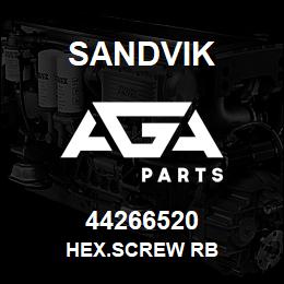 44266520 Sandvik HEX.SCREW RB | AGA Parts