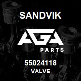 55024118 Sandvik VALVE | AGA Parts