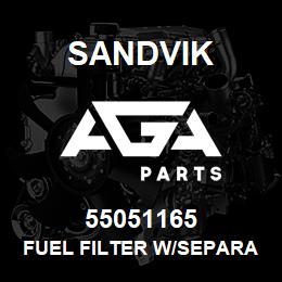 55051165 Sandvik FUEL FILTER W/SEPARATOR | AGA Parts