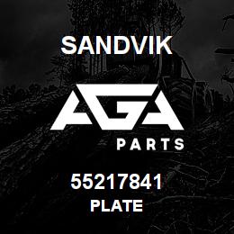 55217841 Sandvik PLATE | AGA Parts