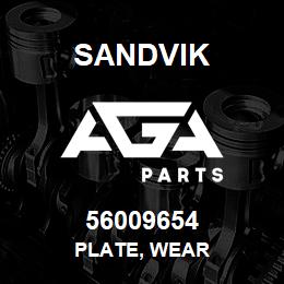 56009654 Sandvik PLATE, WEAR | AGA Parts