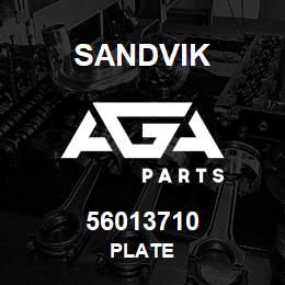 56013710 Sandvik PLATE | AGA Parts