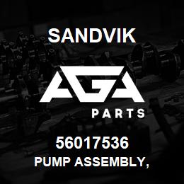 56017536 Sandvik PUMP ASSEMBLY, | AGA Parts
