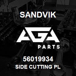 56019934 Sandvik SIDE CUTTING PL | AGA Parts