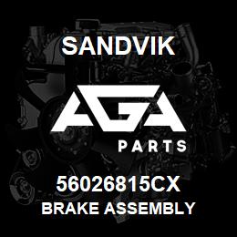 56026815CX Sandvik BRAKE ASSEMBLY | AGA Parts