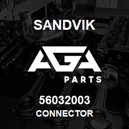 56032003 Sandvik CONNECTOR | AGA Parts