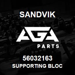 56032163 Sandvik SUPPORTING BLOC | AGA Parts