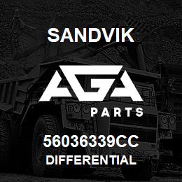56036339CC Sandvik DIFFERENTIAL | AGA Parts