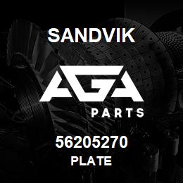 56205270 Sandvik PLATE | AGA Parts