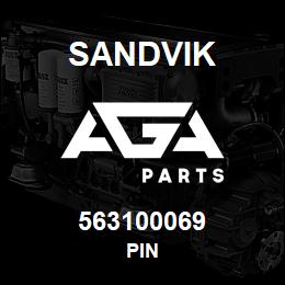 563100069 Sandvik PIN | AGA Parts