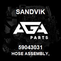 59043031 Sandvik HOSE ASSEMBLY, | AGA Parts