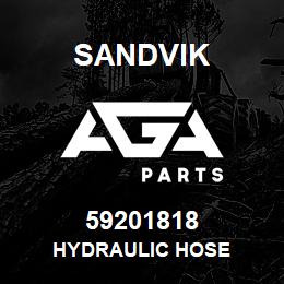 59201818 Sandvik HYDRAULIC HOSE | AGA Parts