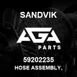 59202235 Sandvik HOSE ASSEMBLY, | AGA Parts