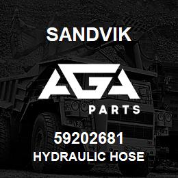 59202681 Sandvik HYDRAULIC HOSE | AGA Parts