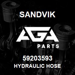 59203593 Sandvik HYDRAULIC HOSE | AGA Parts