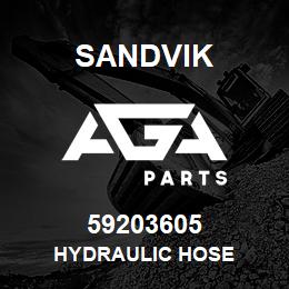 59203605 Sandvik HYDRAULIC HOSE | AGA Parts