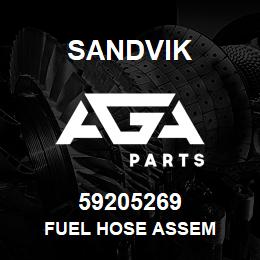 59205269 Sandvik FUEL HOSE ASSEM | AGA Parts