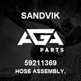 59211369 Sandvik HOSE ASSEMBLY, | AGA Parts