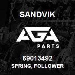 69013492 Sandvik SPRING, FOLLOWER | AGA Parts
