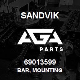 69013599 Sandvik BAR, MOUNTING | AGA Parts