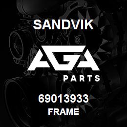 69013933 Sandvik FRAME | AGA Parts