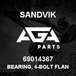 69014367 Sandvik BEARING, 4-BOLT FLANGE 2 11/16 | AGA Parts