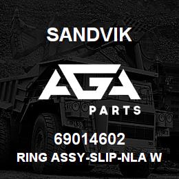 69014602 Sandvik RING ASSY-SLIP-NLA W/O R/B 6/11/07 | AGA Parts