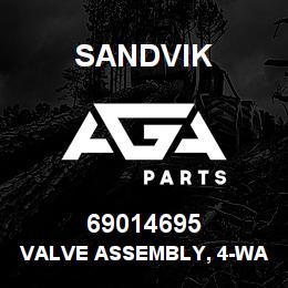 69014695 Sandvik VALVE ASSEMBLY, 4-WAY, 2 POS. | AGA Parts