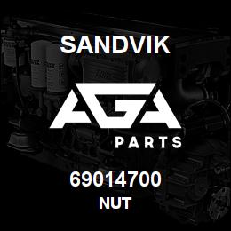69014700 Sandvik NUT | AGA Parts