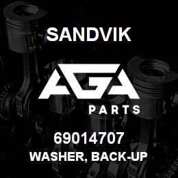 69014707 Sandvik WASHER, BACK-UP | AGA Parts
