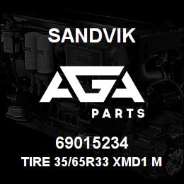 69015234 Sandvik TIRE 35/65R33 XMD1 MICH | AGA Parts