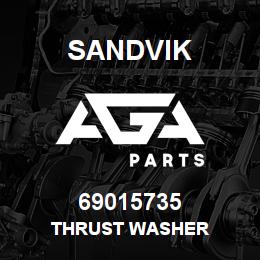69015735 Sandvik THRUST WASHER | AGA Parts