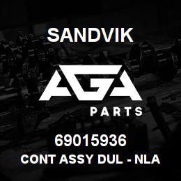 69015936 Sandvik CONT ASSY DUL - NLA SEE T-TEXT | AGA Parts