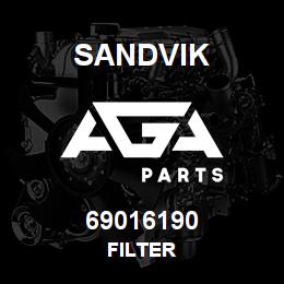69016190 Sandvik FILTER | AGA Parts