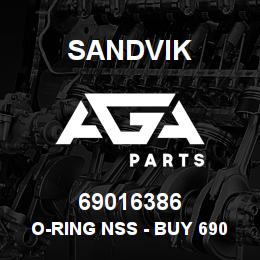69016386 Sandvik O-RING NSS - BUY 69030766 RB | AGA Parts