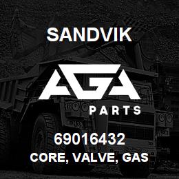69016432 Sandvik CORE, VALVE, GAS | AGA Parts