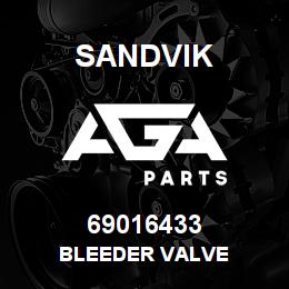 69016433 Sandvik BLEEDER VALVE | AGA Parts