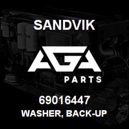 69016447 Sandvik WASHER, BACK-UP | AGA Parts