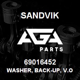 69016452 Sandvik WASHER, BACK-UP, V.O. RING | AGA Parts