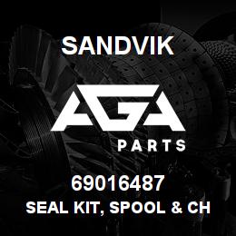 69016487 Sandvik SEAL KIT, SPOOL & CHECK VALVE NLA NA | AGA Parts