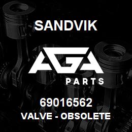 69016562 Sandvik VALVE - OBSOLETE | AGA Parts