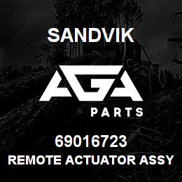 69016723 Sandvik REMOTE ACTUATOR ASSY R/B 69001213 RB | AGA Parts