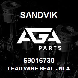 69016730 Sandvik LEAD WIRE SEAL - NLA R/B 69001166 | AGA Parts