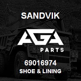 69016974 Sandvik SHOE & LINING | AGA Parts