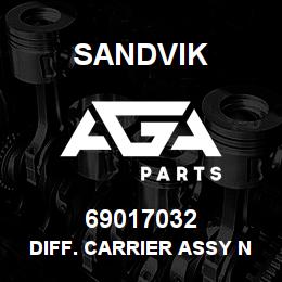 69017032 Sandvik DIFF. CARRIER ASSY NLA PER SUPPLIER | AGA Parts