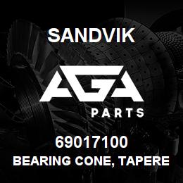 69017100 Sandvik BEARING CONE, TAPERED ROLLER | AGA Parts
