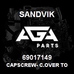69017149 Sandvik CAPSCREW- C.OVER TO HOUSING | AGA Parts
