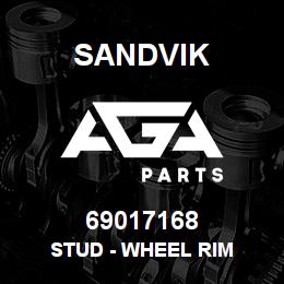 69017168 Sandvik STUD - WHEEL RIM | AGA Parts