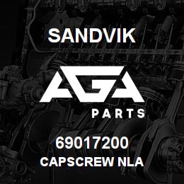 69017200 Sandvik CAPSCREW NLA | AGA Parts